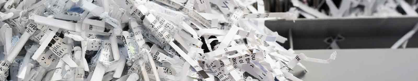 shredded paper in a pile
