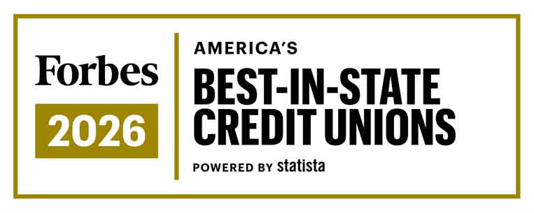 Forbes 2026 Best in State Credit Union graphic